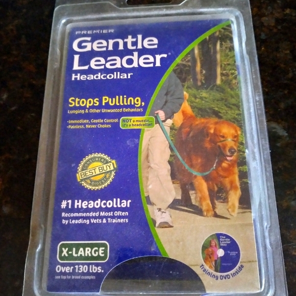 Premier Gentle Leader Black Head Collar NWT